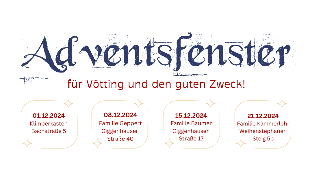 Adventsfenster & Spendenbaum 2024