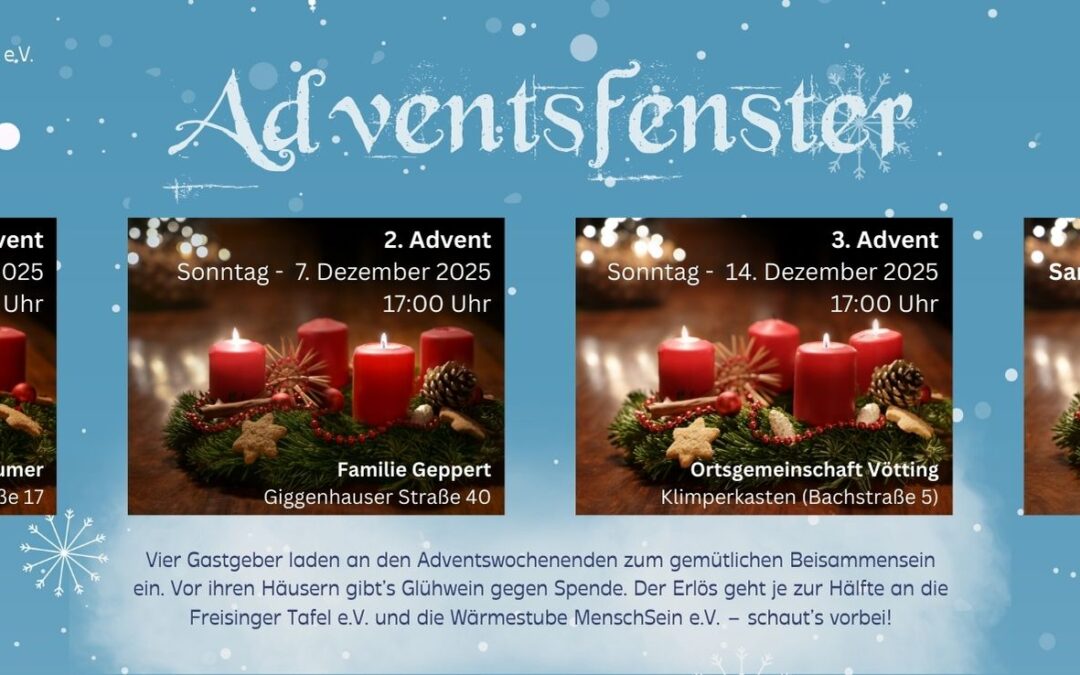 Adventsfenster & Spendenbaum 2025